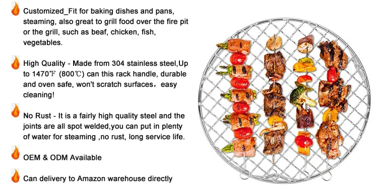 BBQ Grill Wire Mesh Cooling Racks Wire Rack for Cooking Pan Oven Baking Frying