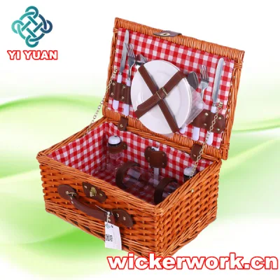 Wood Chip Handmade Basket Storage, Hamper Bread Woven Fruit Gift Picnic Storage Baskets