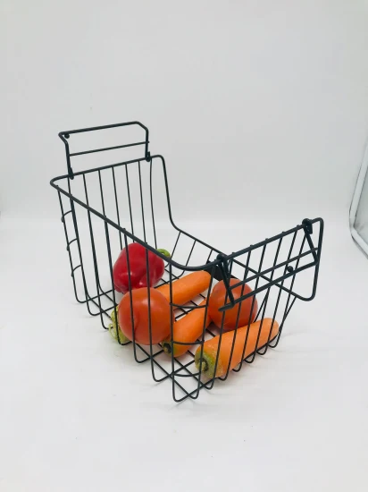 Kitchen Durable Hanging Iron Metal Fruit Vegetable Storage Basket