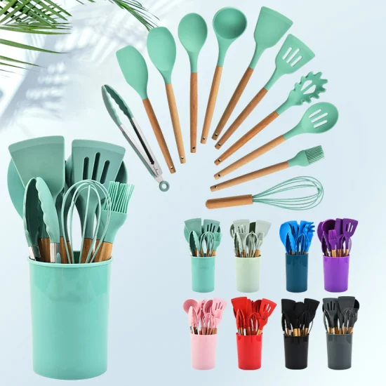 Low Temperature Resistant Kitchen Gadget Set with Spoon, Slotted Spoon