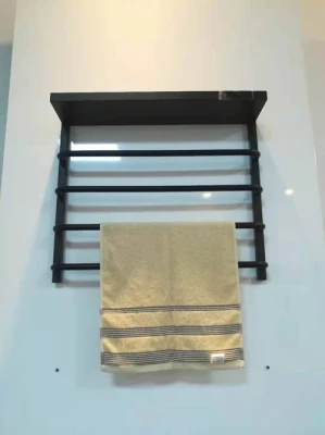 100% 304 Stainless Steel Wine Store Steel Cosmetic Accessories Wire Metal Wall Bathroom Bath Towel Bar Warmer Holder Shelf Rack