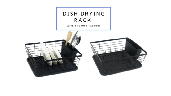 Metal Wire Dish Drying Rack Kitchen Storage Plate Bowl Drainer Dish Rack