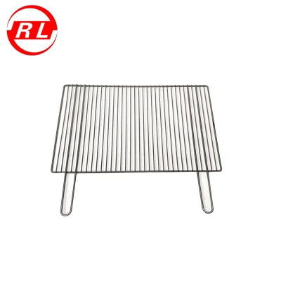 Customized Stainless Steel Cooking BBQ Grill Net Grate with Handle